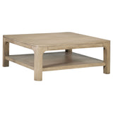 Tampa Furniture Outlet - Coaster - Solano Square Wood Cocktail Coffee Table Weathered Mango - 723488