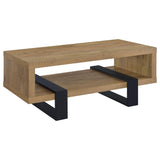 Tampa Furniture Outlet - Coaster - Dinard Engineered Wood Cocktail Coffee Table Mango - 723678