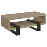 Tampa Furniture Outlet - Coaster - Dinard Engineered Wood Cocktail Coffee Table Latte - 723688