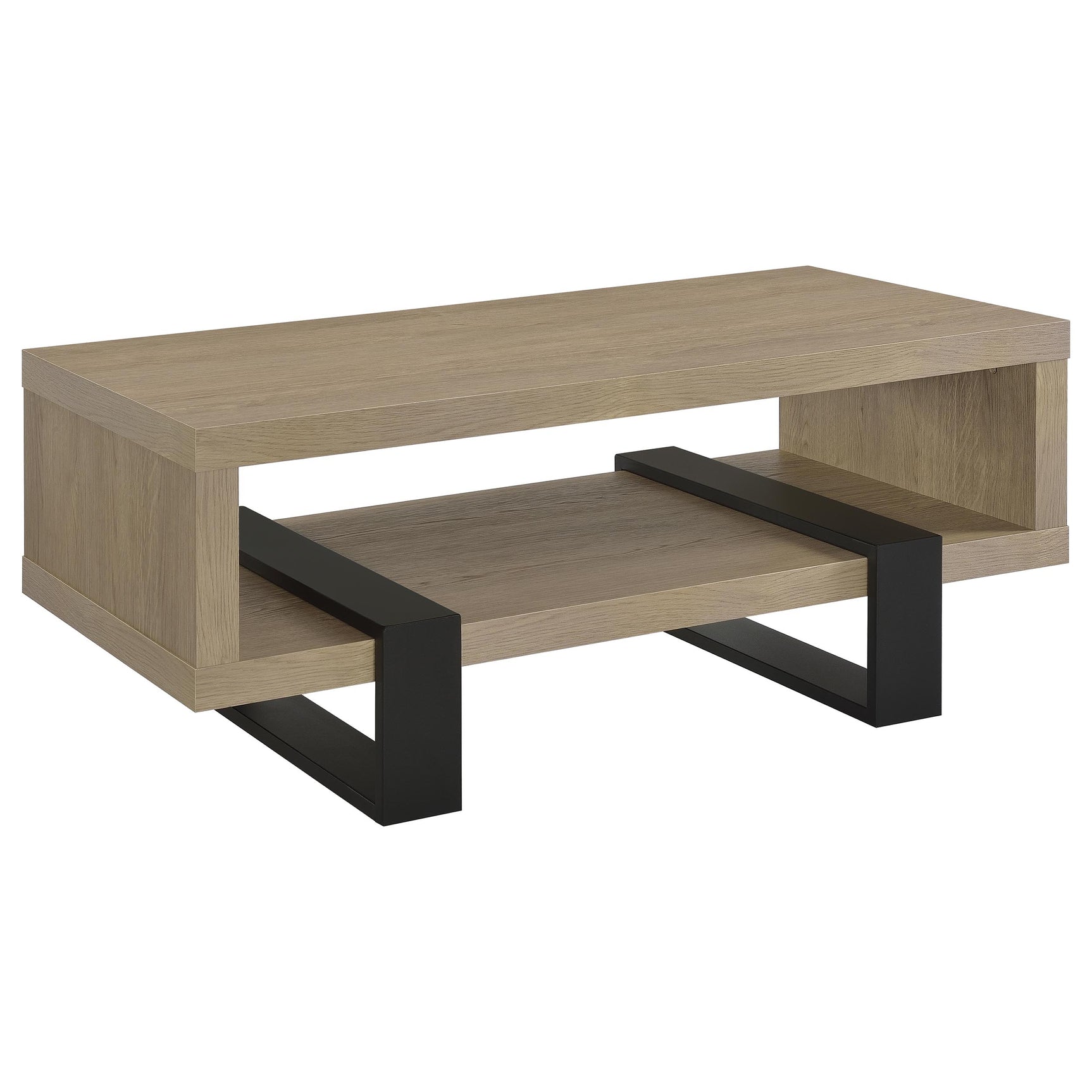 Tampa Furniture Outlet - Coaster - Dinard Engineered Wood Cocktail Coffee Table Latte - 723688