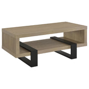 Tampa Furniture Outlet - Coaster - Dinard Engineered Wood Cocktail Coffee Table Latte - 723688