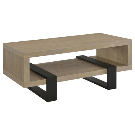 Tampa Furniture Outlet - Coaster - Dinard Engineered Wood Cocktail Coffee Table Latte - 723688