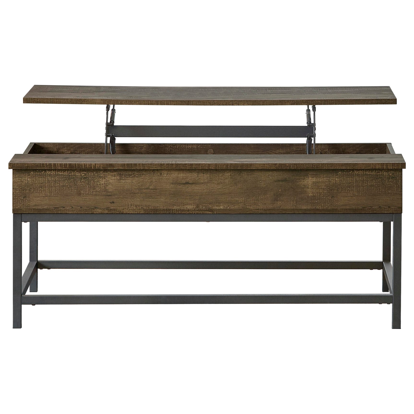 Byers 2-piece Lift Top Coffee and End Table Set Brown Oak - Tampa Furniture Outlet
