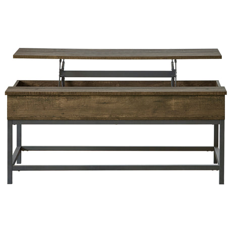 Tampa Furniture Outlet - Coaster - Byers Engineered Wood Lift Top Coffee Table Brown Oak - 723778