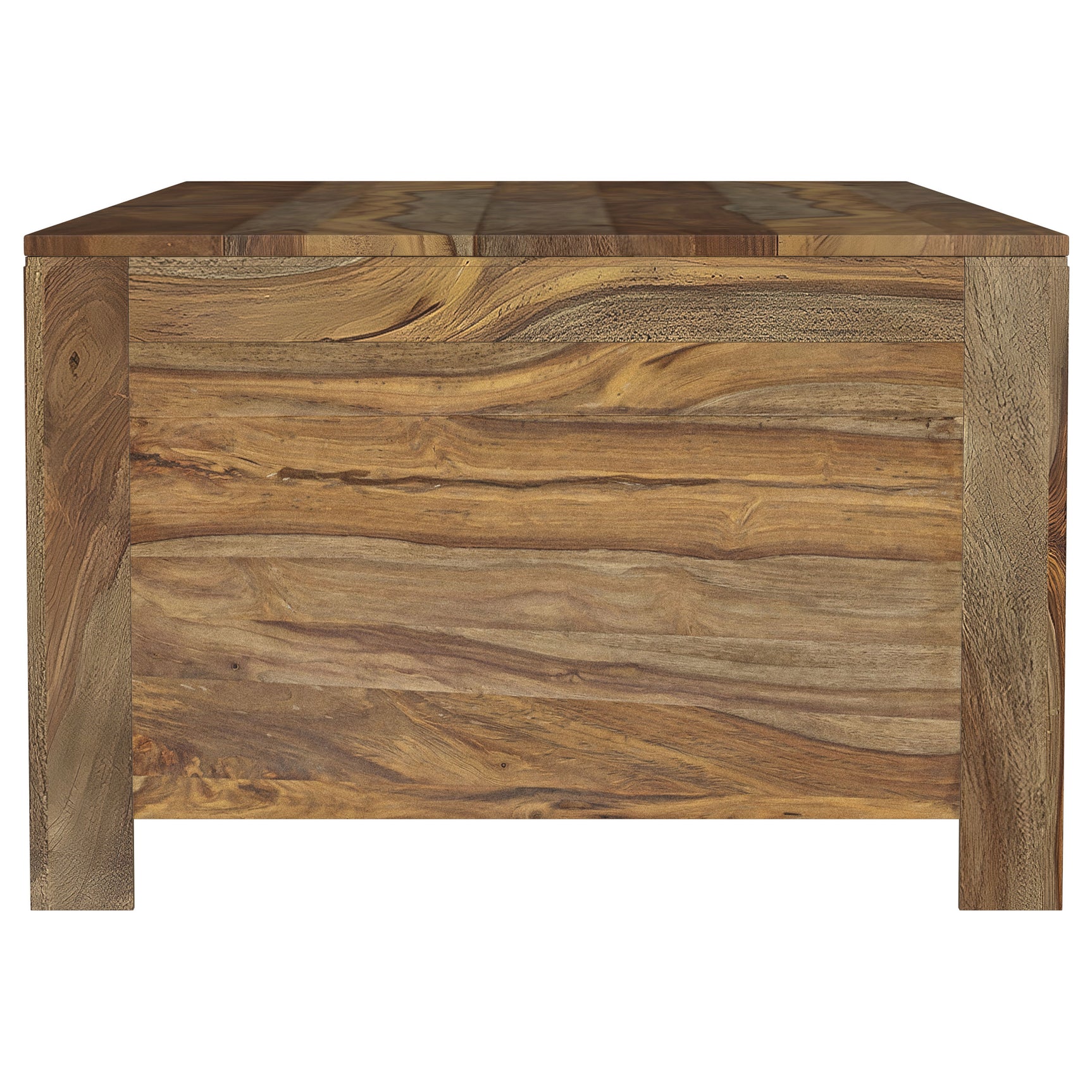 Esther 6-drawer Solid Wood Coffee Table Natural Sheesham - Tampa Furniture Outlet