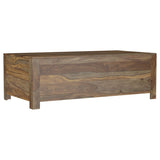 Esther 6-drawer Solid Wood Coffee Table Natural Sheesham - Tampa Furniture Outlet
