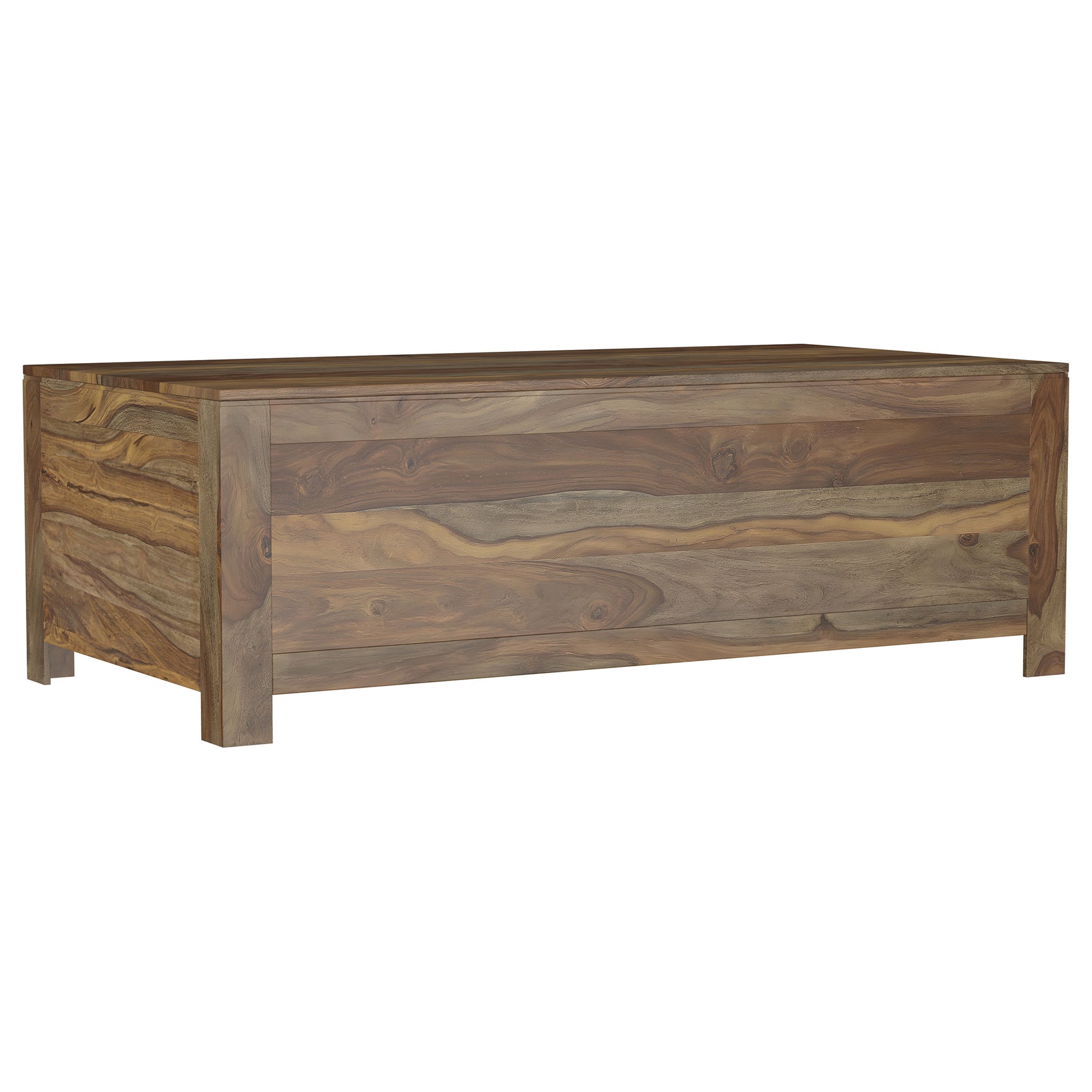 Esther 6-drawer Solid Wood Coffee Table Natural Sheesham - Tampa Furniture Outlet