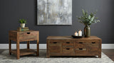 Esther 6-drawer Solid Wood Coffee Table Natural Sheesham - Tampa Furniture Outlet