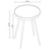 Kaelyn 3-piece Round Coffee and End Table Set Gold - Tampa Furniture Outlet