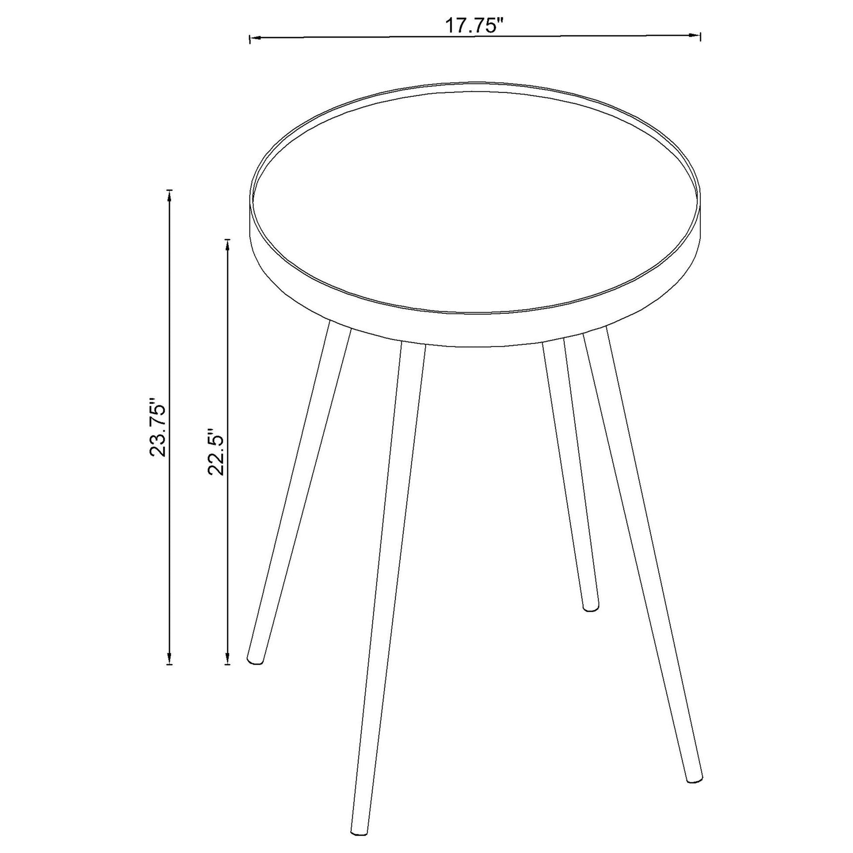 Kaelyn 3-piece Round Coffee and End Table Set Gold - Tampa Furniture Outlet
