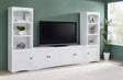 Tampa Furniture Outlet - Coaster - Laughlin 3-piece Entertainment Center TV Stand White - 724113-SET