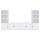 Laughlin 3-piece Entertainment Center TV Stand White - Tampa Furniture Outlet
