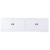 Laughlin 3-piece Entertainment Center TV Stand White - Tampa Furniture Outlet