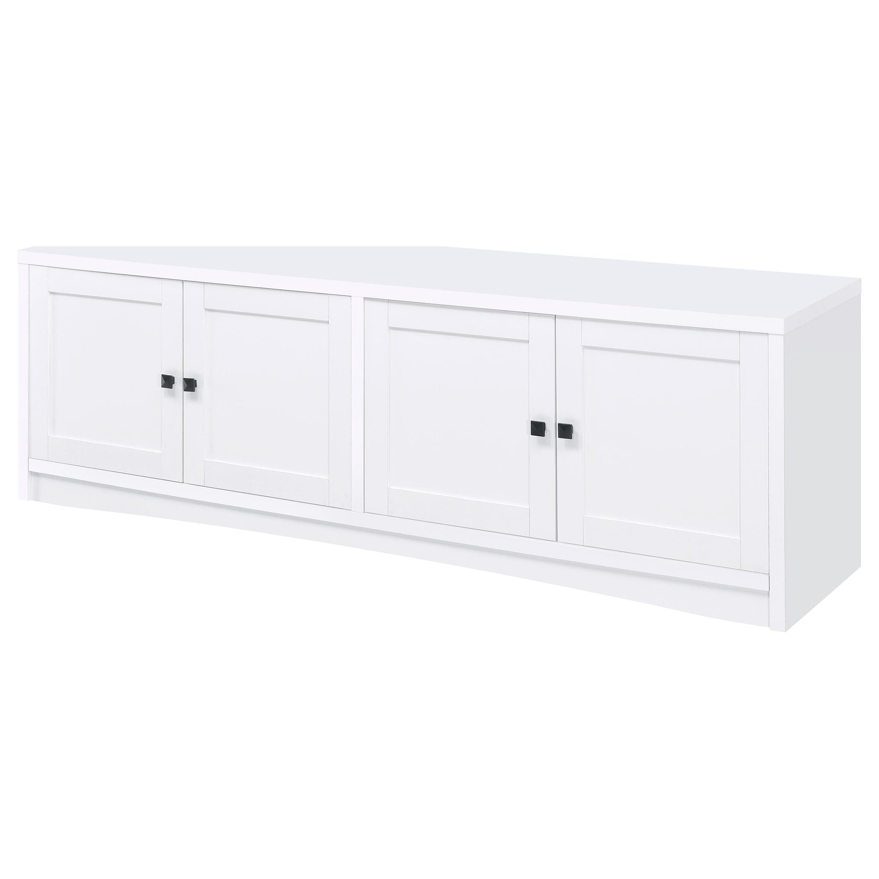 Laughlin 3-piece Entertainment Center TV Stand White - Tampa Furniture Outlet
