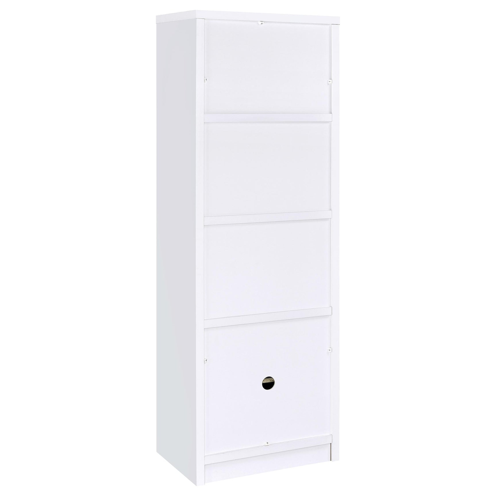 Laughlin 3-piece Entertainment Center TV Stand White - Tampa Furniture Outlet