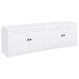 Tampa Furniture Outlet - Coaster - Laughlin 4-door Engineered Wood 78-inch TV Stand White - 724113