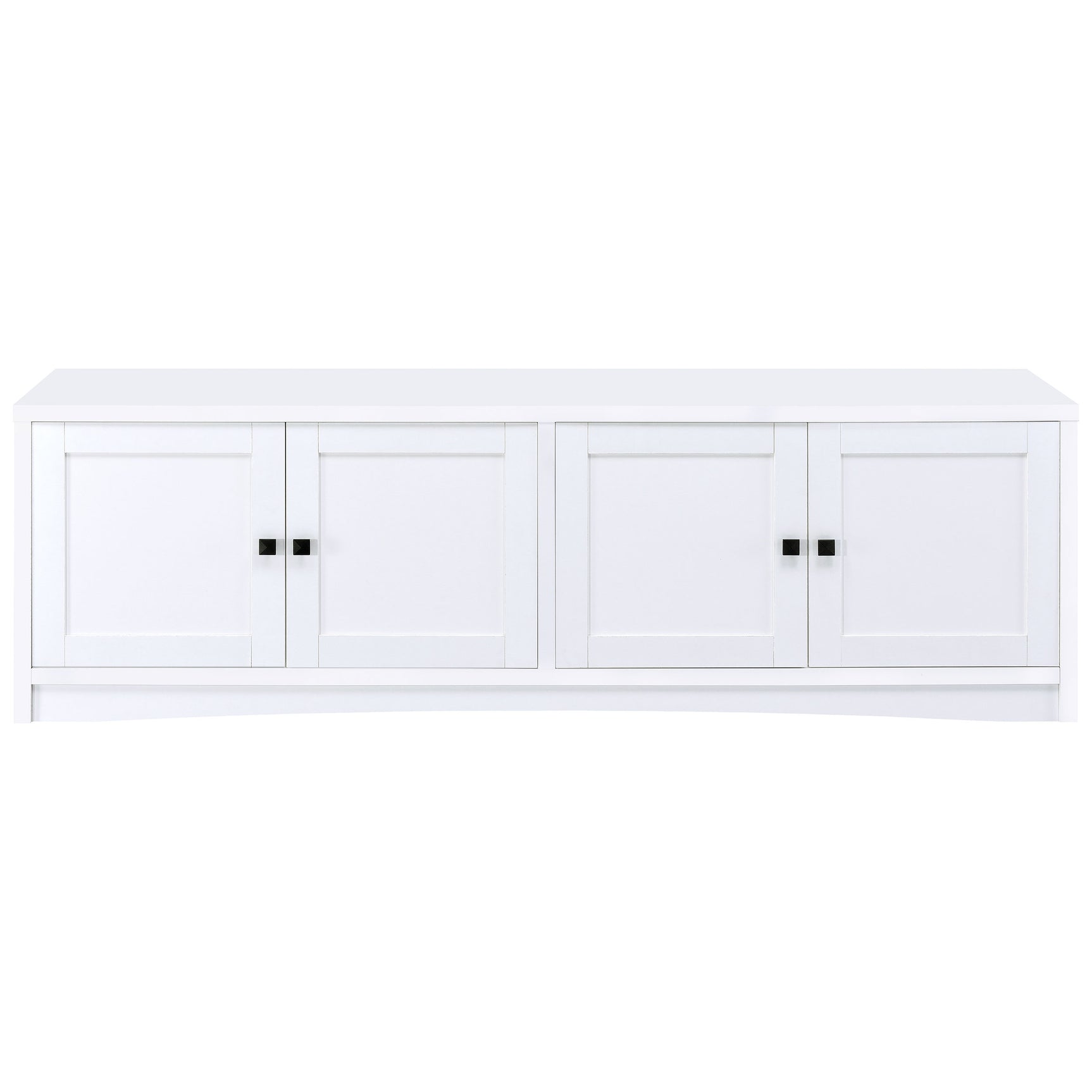 Laughlin 4-door Engineered Wood 78-inch TV Stand White - Tampa Furniture Outlet