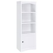 Tampa Furniture Outlet - Coaster - Laughlin 4-shelf Engineered Wood Media Tower White - 724114