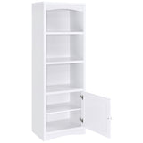 Laughlin 4-shelf Engineered Wood Media Tower White - Tampa Furniture Outlet