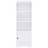 Laughlin 4-shelf Engineered Wood Media Tower White - Tampa Furniture Outlet