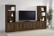 Tampa Furniture Outlet - Coaster - Laughlin 3-piece Entertainment Center TV Stand Dark Pine - 724123-SET