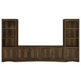 Laughlin 3-piece Entertainment Center TV Stand Dark Pine - Tampa Furniture Outlet