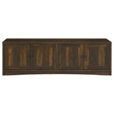 Laughlin 4-door Engineered Wood 78-inch TV Stand Dark Pine - Tampa Furniture Outlet