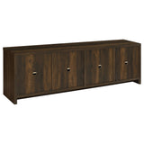 Laughlin 4-door Engineered Wood 78-inch TV Stand Dark Pine - Tampa Furniture Outlet