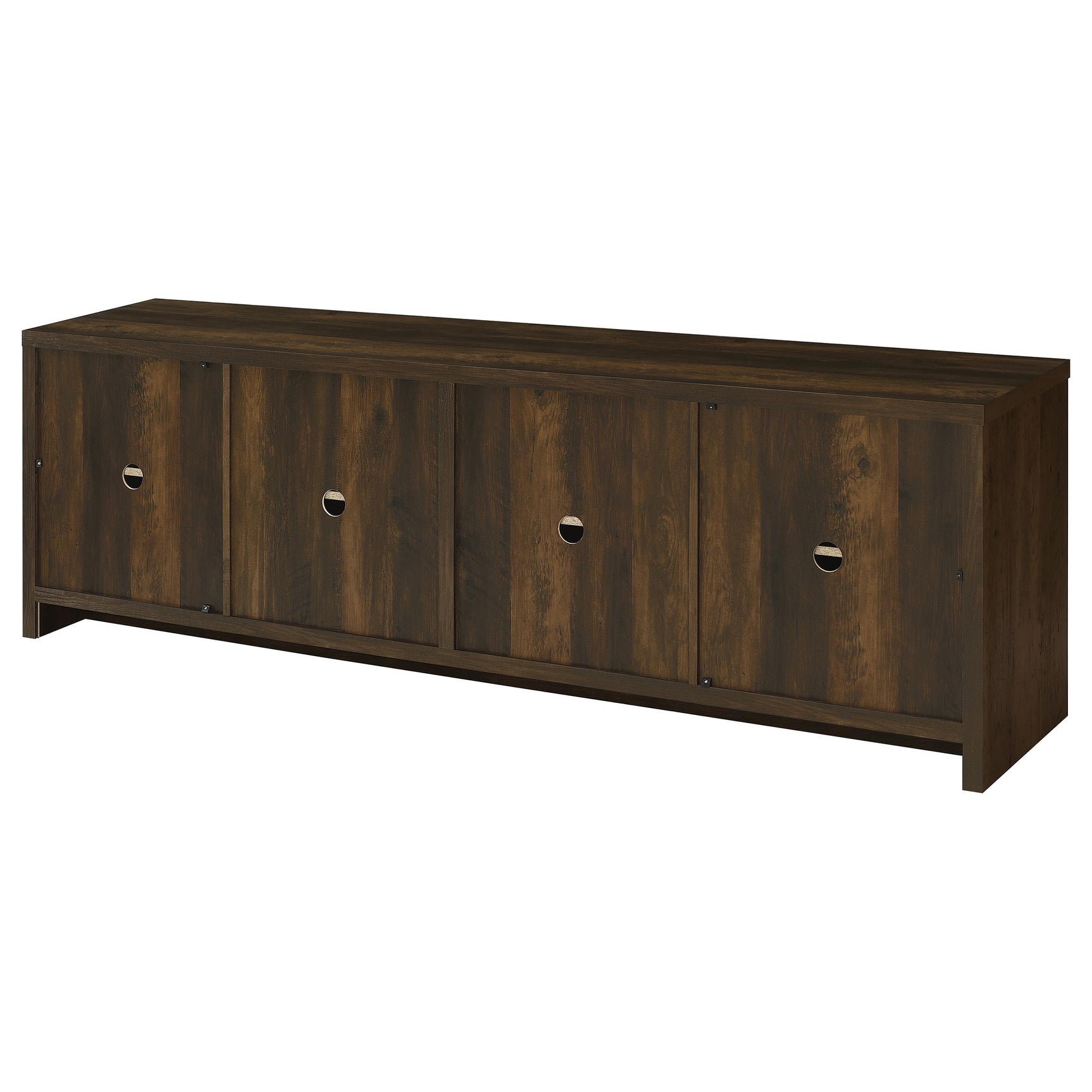 Laughlin 4-door Engineered Wood 78-inch TV Stand Dark Pine - Tampa Furniture Outlet