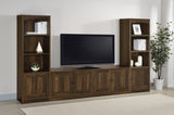 Laughlin 4-door Engineered Wood 78-inch TV Stand Dark Pine - Tampa Furniture Outlet