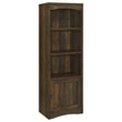 Tampa Furniture Outlet - Coaster - Laughlin 4-shelf Engineered Wood Media Tower Dark Pine - 724124