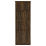 Laughlin 4-shelf Engineered Wood Media Tower Dark Pine - Tampa Furniture Outlet
