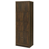 Laughlin 4-shelf Engineered Wood Media Tower Dark Pine - Tampa Furniture Outlet