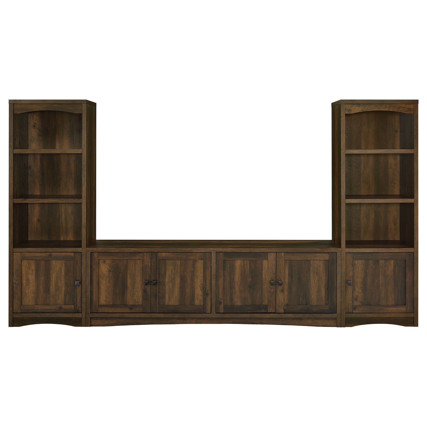 Laughlin 4-shelf Engineered Wood Media Tower Dark Pine - Tampa Furniture Outlet
