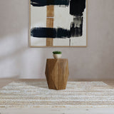 Zalika Hexagonal Solid Mango Wood End Table Natural - Tampa Furniture Outlet