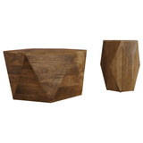 Zalika 2-piece Solid Wood Coffee and End Table Set Natural - Tampa Furniture Outlet