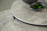 Lainey 2-piece Round Faux Marble Nesting Coffee Table Grey - Tampa Furniture Outlet