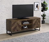 Myles 2-door Engineered Wood 60-inch TV Stand Rustic Oak - Tampa Furniture Outlet