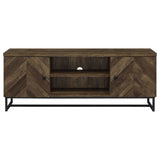 Myles 2-door Engineered Wood 60-inch TV Stand Rustic Oak - Tampa Furniture Outlet
