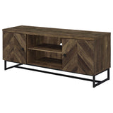 Myles 2-door Engineered Wood 60-inch TV Stand Rustic Oak - Tampa Furniture Outlet