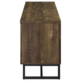 Myles 2-door Engineered Wood 60-inch TV Stand Rustic Oak - Tampa Furniture Outlet