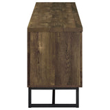 Myles 2-door Engineered Wood 60-inch TV Stand Rustic Oak - Tampa Furniture Outlet
