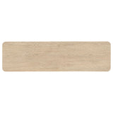 Marcelo Sofa Console Table with 2 Drawers and Shelf Light Elm