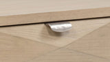 Marcelo Sofa Console Table with 2 Drawers and Shelf Light Elm