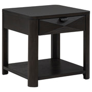 Tampa Furniture Outlet - Coaster - Marcelo Wood End Table with Drawer and Shelf Coffee - 736067