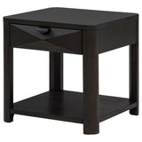 Marcelo Wood End Table with Drawer and Shelf Coffee