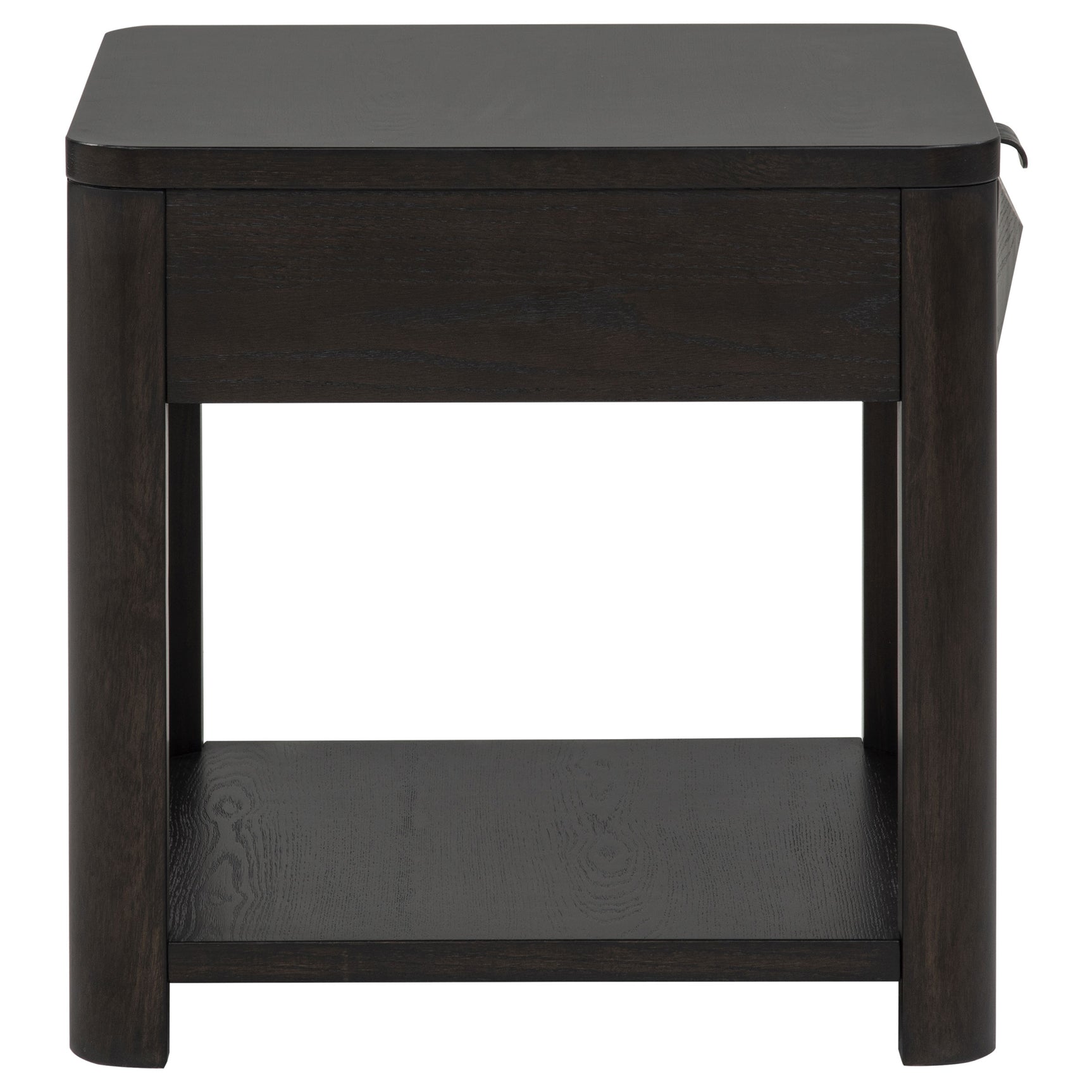 Marcelo Wood End Table with Drawer and Shelf Coffee