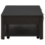 Marcelo Wood Coffee Table with 2 Drawers and Shelf Coffee