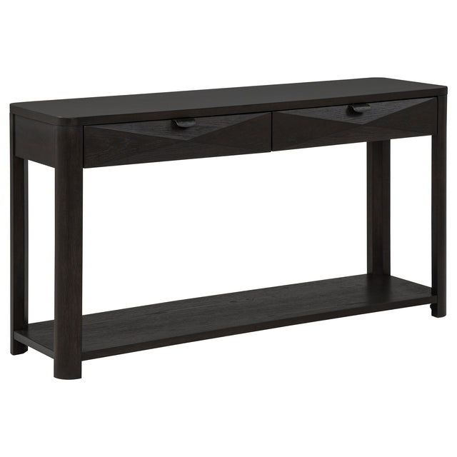 Tampa Furniture Outlet - Coaster - Marcelo Sofa Console Table with 2 Drawers and Shelf Coffee - 736069