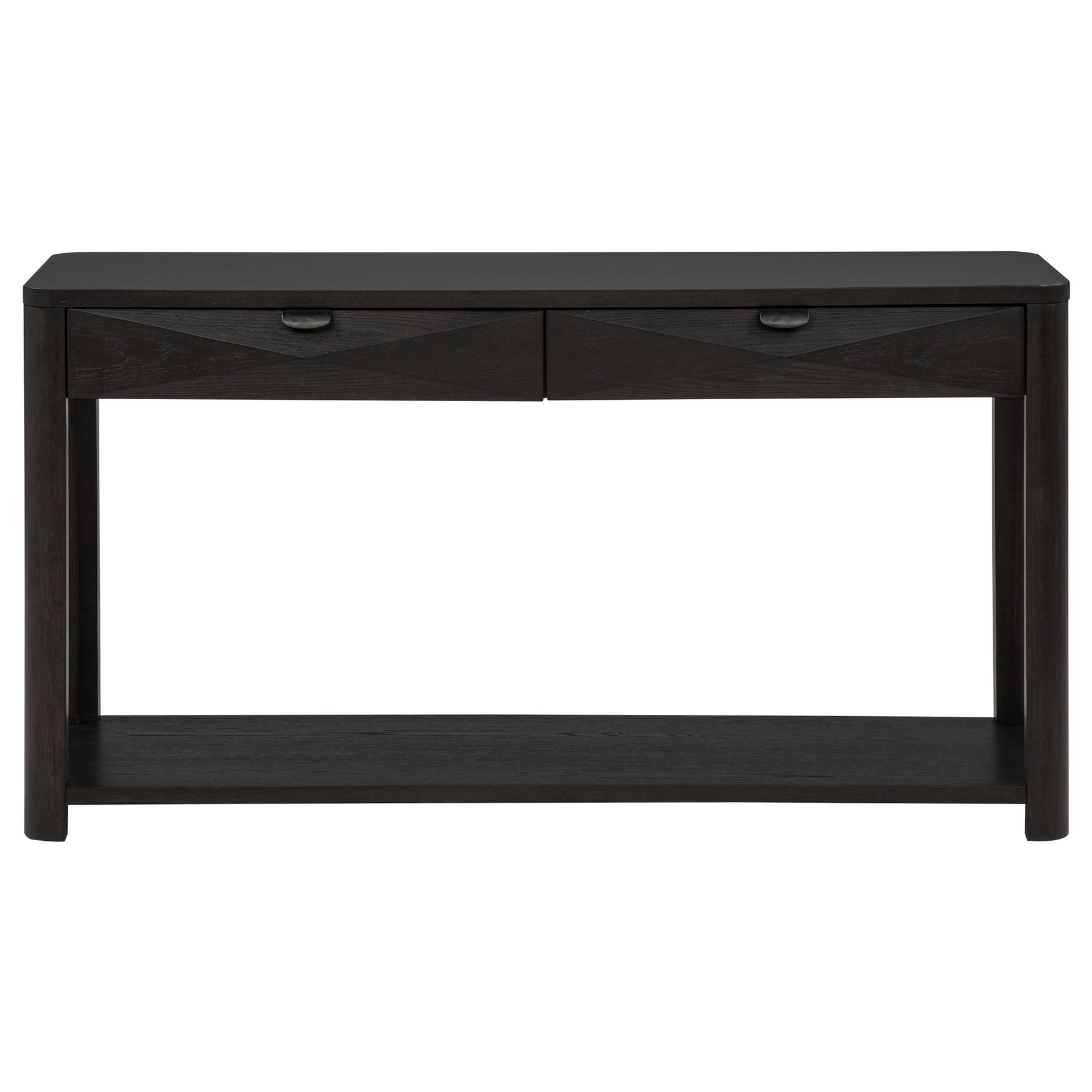 Marcelo Sofa Console Table with 2 Drawers and Shelf Coffee